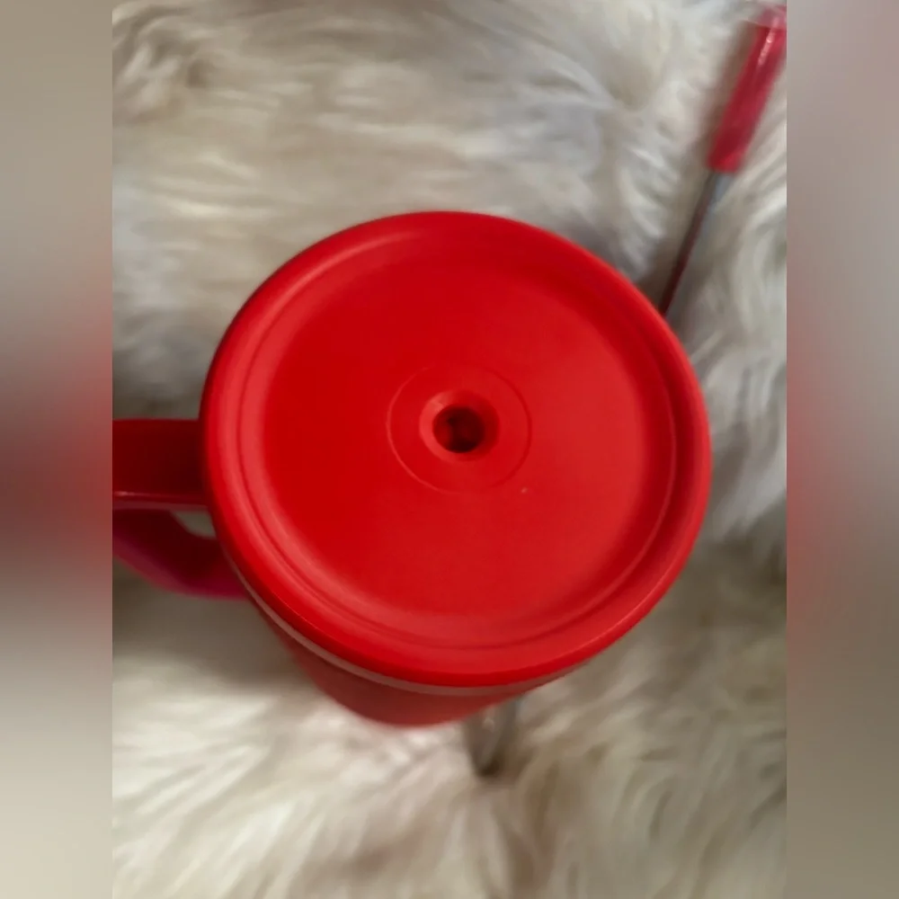 Meoky Red 40 Oz Spillproof Tumbler with Straw